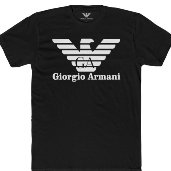 Giorgio Armani "Classic Eagle Logo" Fitted Designer T-Shirt. Various colors - Picture 2 of 6